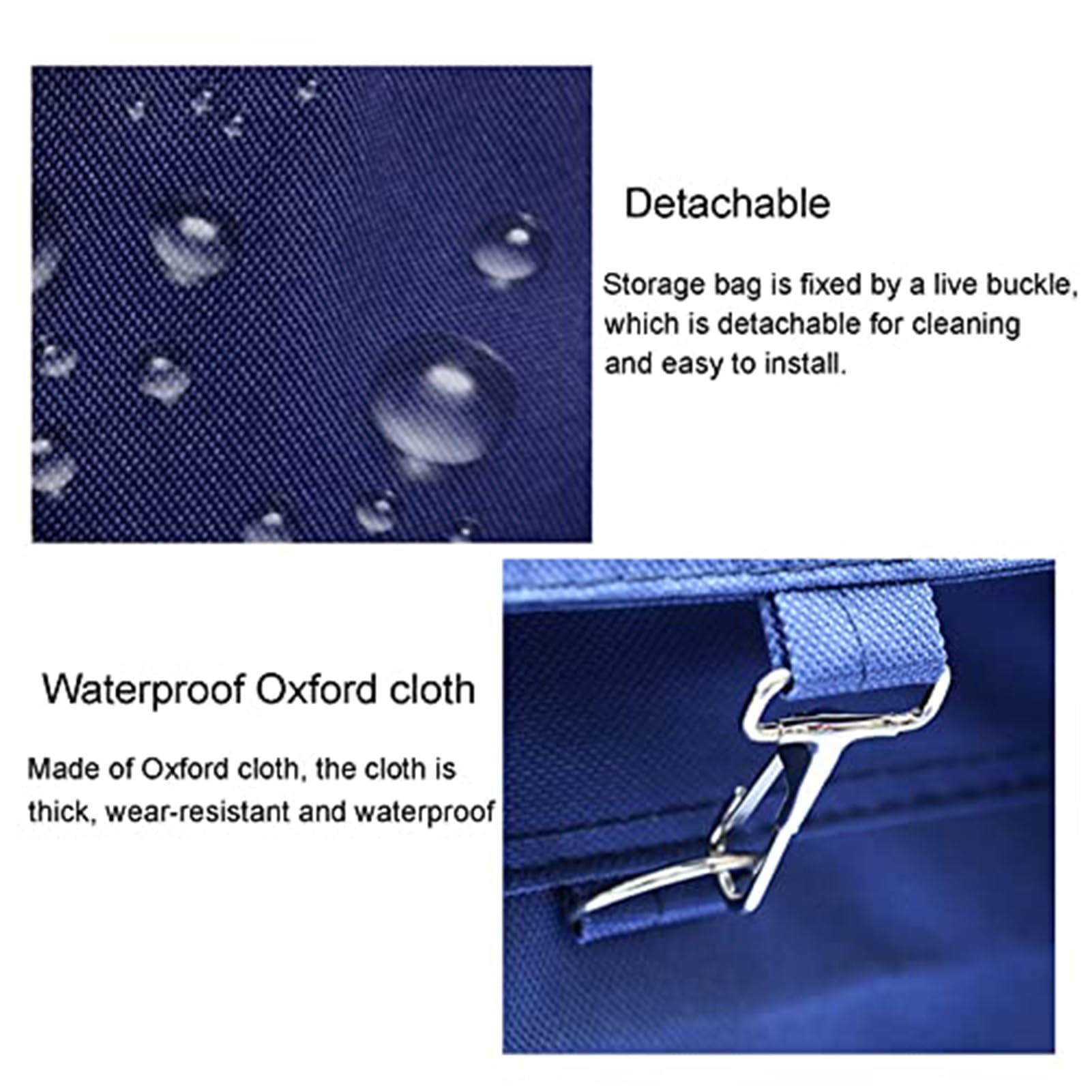 Carro de lavandería comercial de 400L con ruedas, cesto de lavandería industrial grande con ruedas, cesto de lavandería con ruedas con diseño de bolsillo lateral y bolsa interior extraíble(Blu)