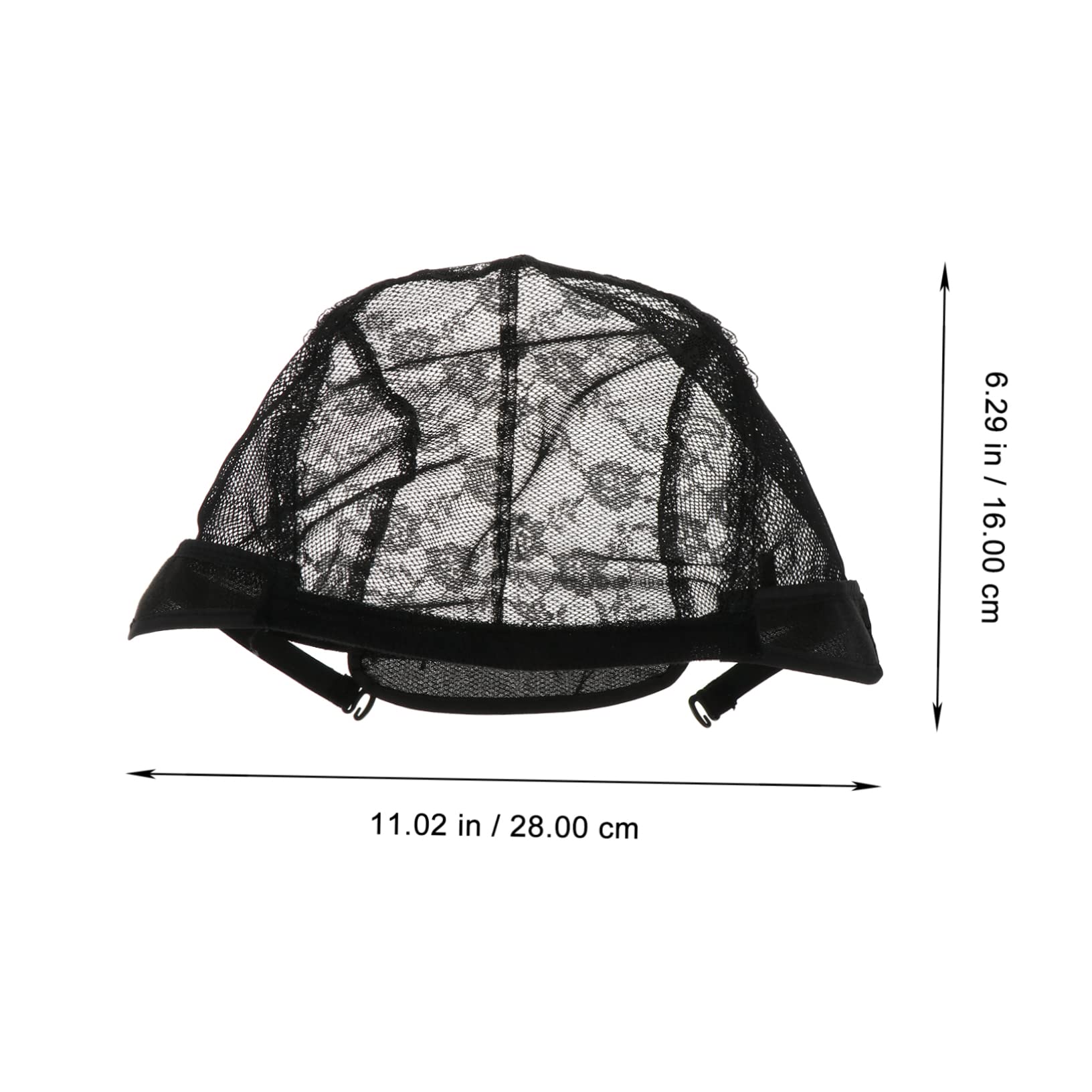 FRCOLOR 12 Piezas Gorro De Peluca De Encaje Gorra Pelucas Delanteras De Encaje Gorro De Peluca Calva Disfraz De Cabeza Calva Sombrero De Peluca De Malla Tela Sombrerería Tejer Perder