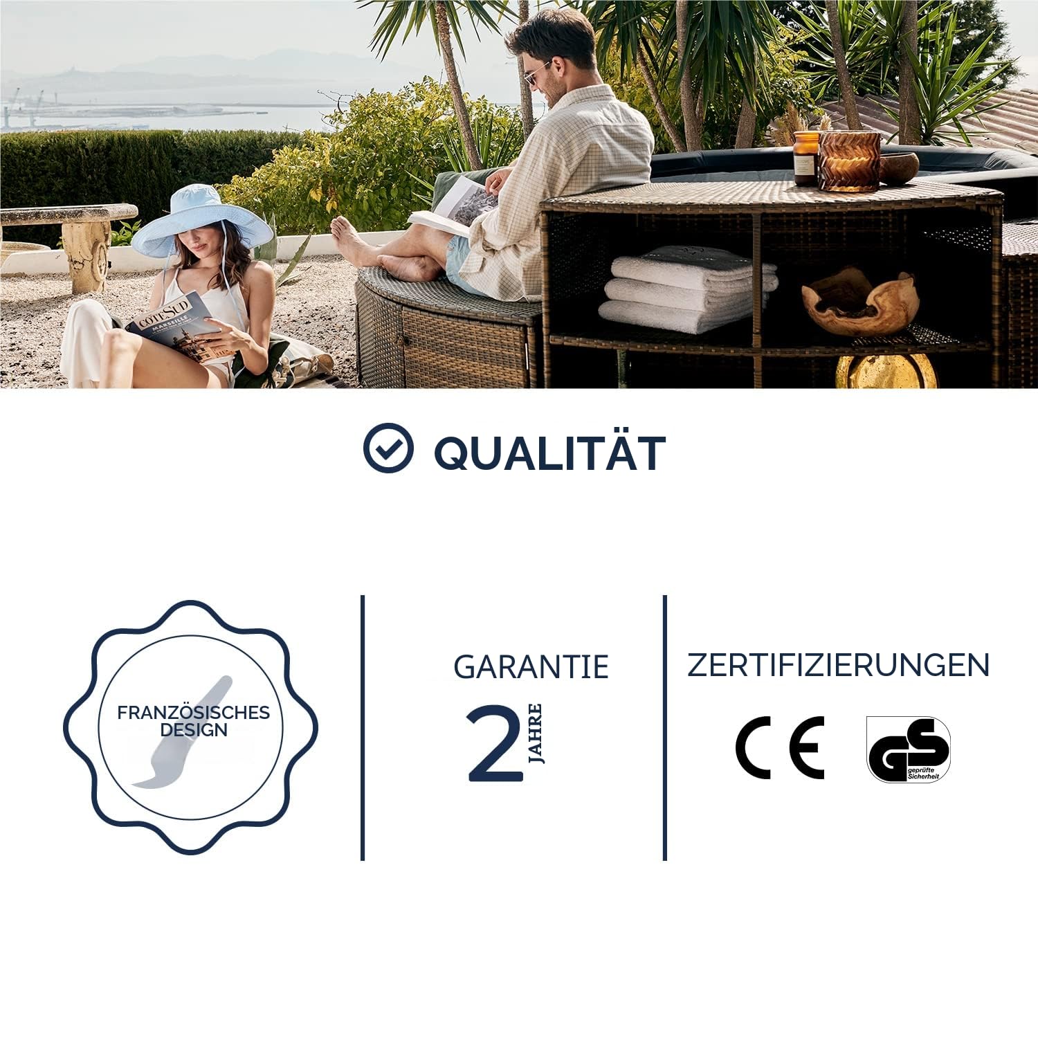 NetSpa – SP-OCT165/MOB2 – NetSpa Octopus – halbstarre + Möbel – 4 bis 6 Sitze