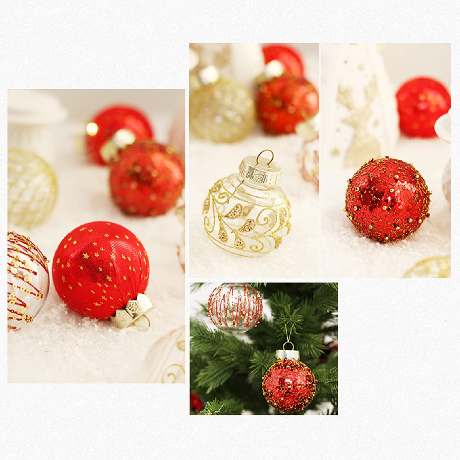 Valery Madelyn Ornamenti Per Alberi Di Natale, 100 Ct Rosso E