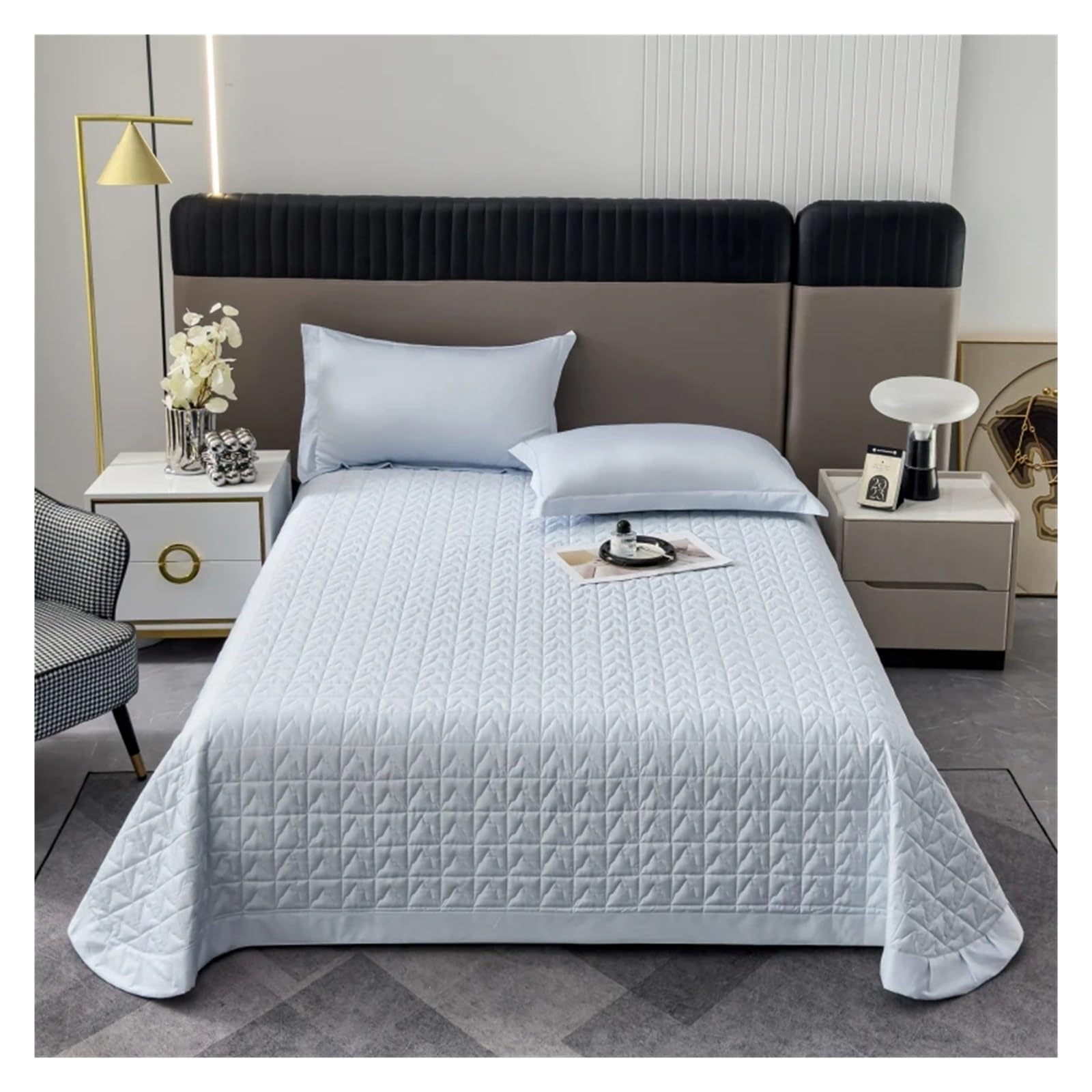 Sbcgfy A Duvet Cover Sets, Luxury Long Staple Cotton Bedspread On The Bed Cover Silk & Soybean Fiber Quilt Bedspreads For Double Bed Sheets Mattress Topper,-3Pcs 250X270cm