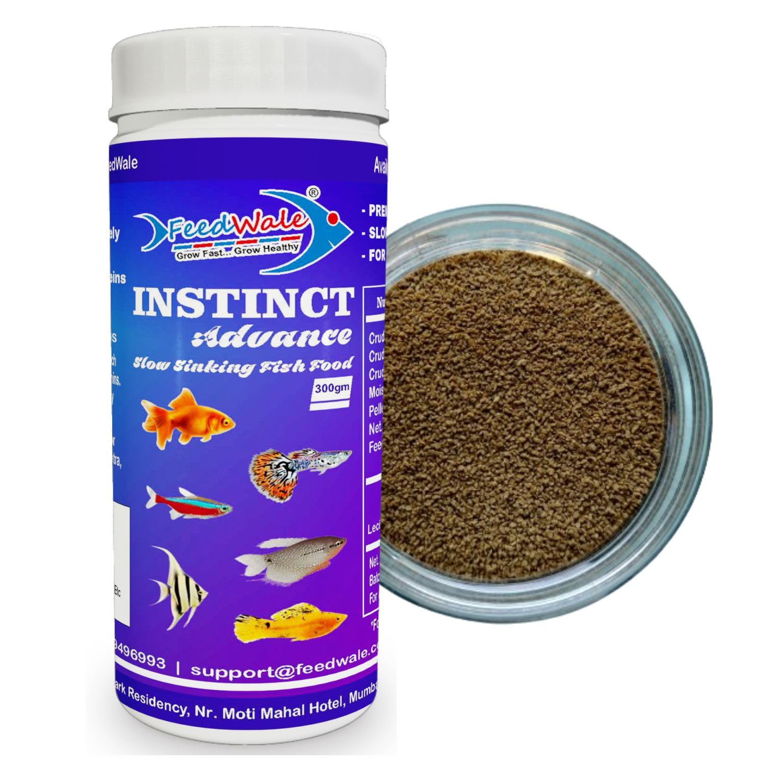 FeedWale Instinct Advance 300gm Slow Sinking Fish Food for Small Aquarium Fish Like Tetra, Angel, Molly, Guppy, Gourami, Platy, Color Tetra, Etc (B0CYTCSPRY) Amazon Price History, Amazon Price Tracker