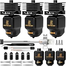 3Pack 0.2/0.4/0.6MM Hotend Kit for Bambu Lab P2S, High Speed Printing P2S Hotend with Heating Assembly Kit, 0.2/0.4/0.6MM P2S Nozzle Replacement Extruder Hot End for Bambu Labs P2S/P2SC/X2D 3D Printer