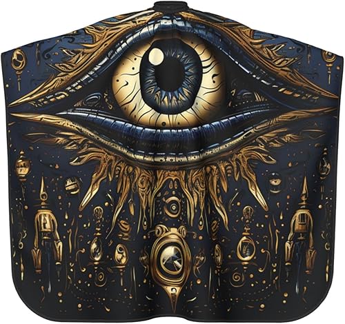 Miniatura 2 de Evil eyes talisman magic Gold Barber Cape for Men Professional Hairdressing Cutting Salon Cape Hair Styling Cape