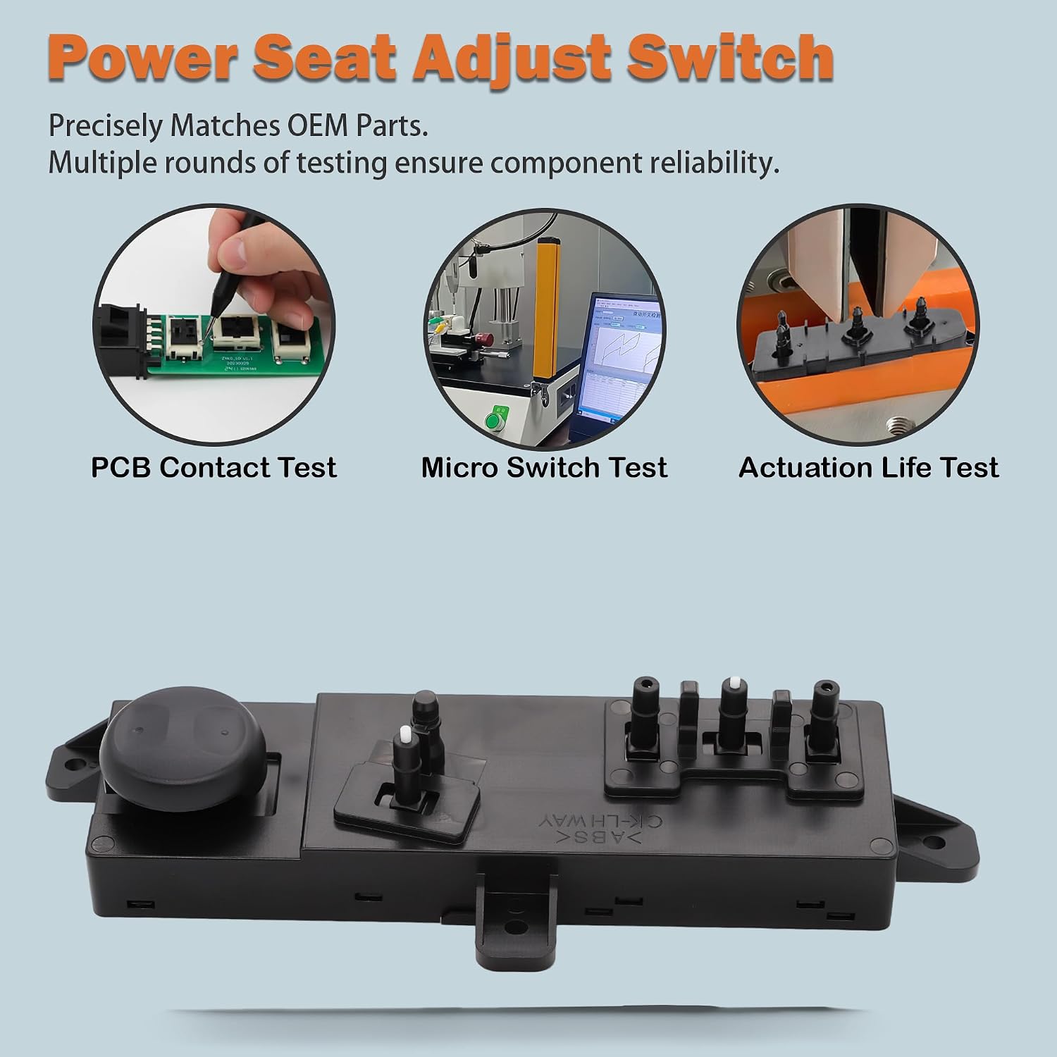 Front Left Power Seat Switch Driver Seat Adjuster Compatible with Hyundai Sonata 1.6/2.0/2.4L 2015-2019 Hyundai Tucson 1.6/2.0/2.4L 2016-2020 OEM 88193-F8110TRY 88193-C2020TRY 88193C2020TRY