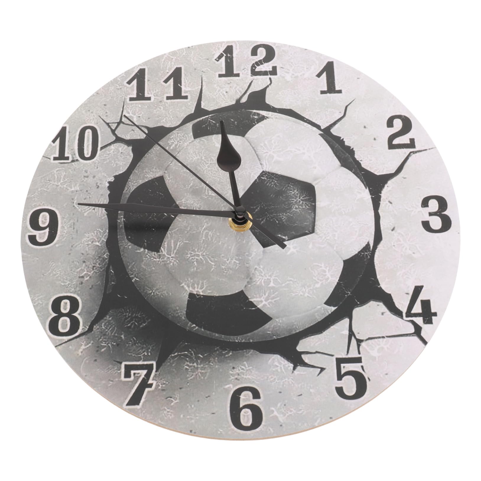 Horloge murale football silencieuse pour une déco de chambre ado passionné