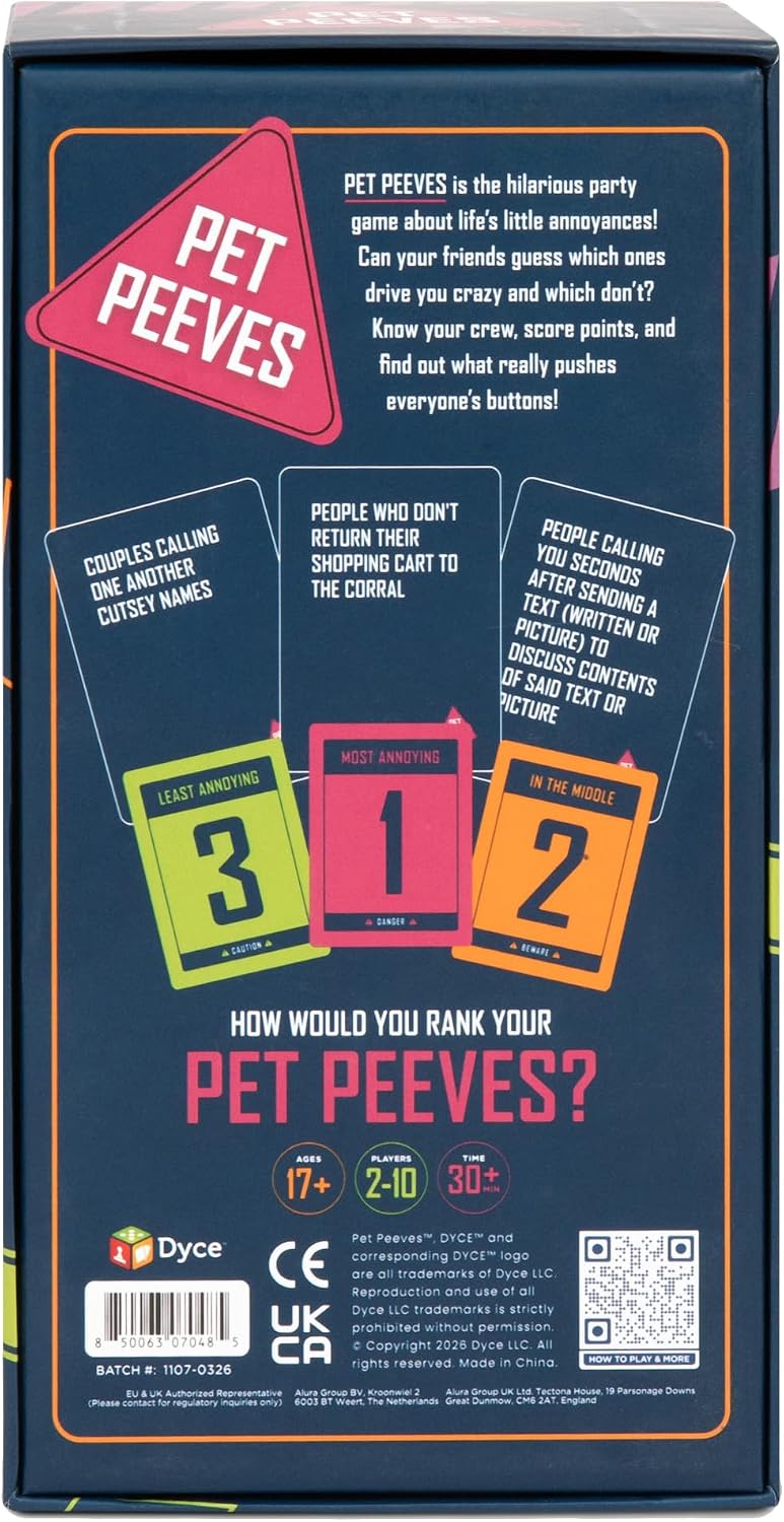 PET PEEVES - The Hilarious Adult Party Game About What Annoys You The Most