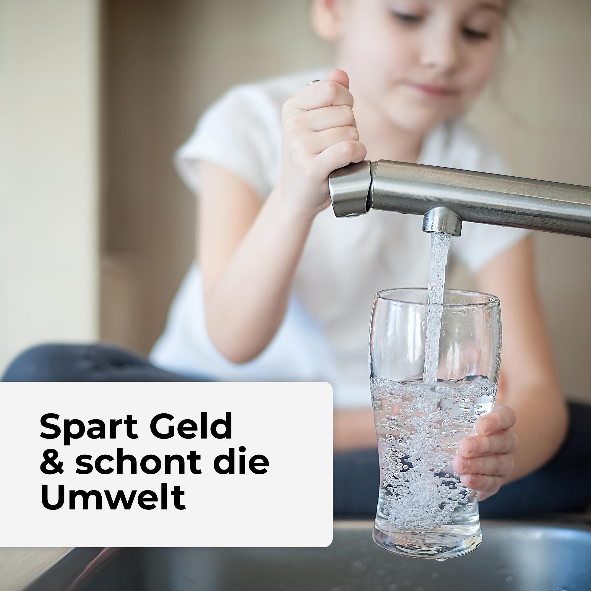 Alb Filter® FUSION Active+Nano Trinkwasserfilter gegen Schadstoffe und Keime | Untertisch | Made in Germany I Mit Protect Vorfilter (Edelstahl mit Protect)