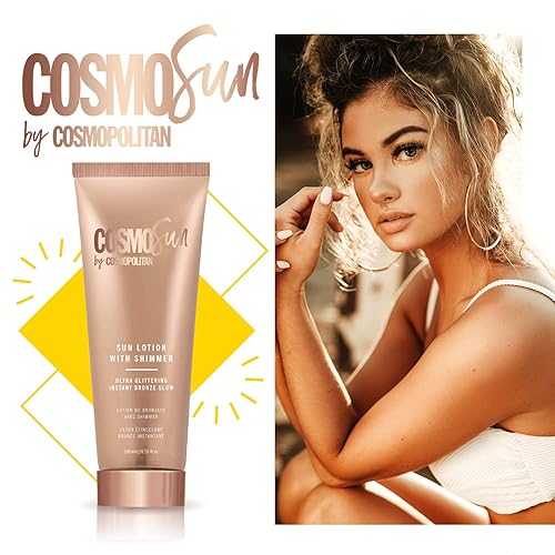 Miniatura 5 de CosmoSun Loción solar con brillo ultra brillante y bronce instantáneo 6.76 oz.