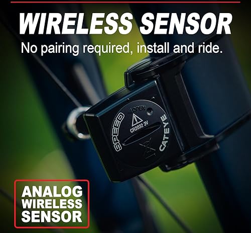 Miniatura 6 de CATEYE Velo - Computadora inalámbrica para bicicletas, ciclocomputadora analógica inalámbrica, velocímetro y odómetro, seguimiento de calorías,