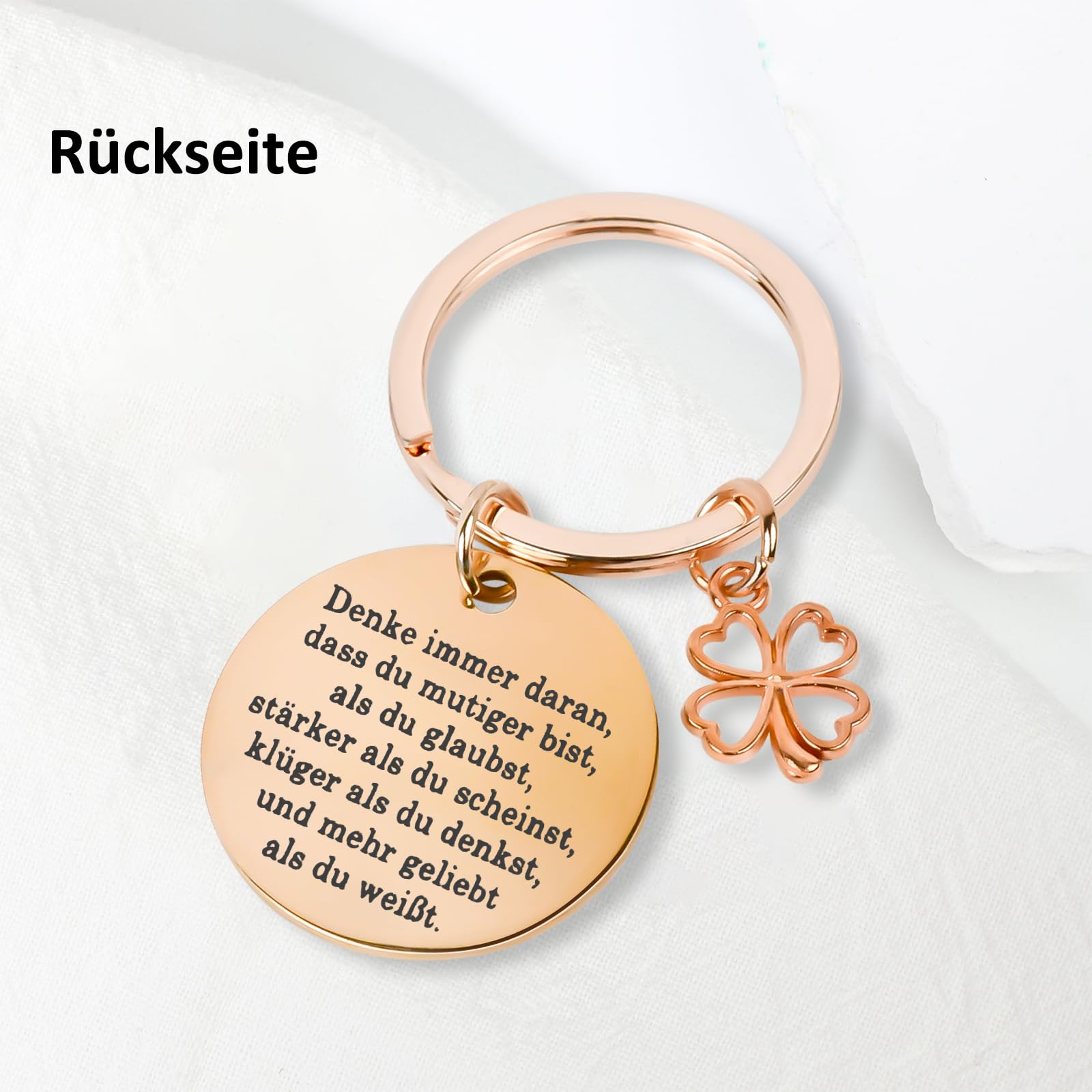 Glücksmünze Aus Edelstahl Mit Kleeblatt – Entscheidungshilfe & Geschenk Mit Samtbeutel