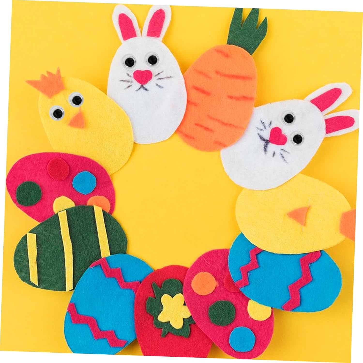 KONTONTY 400pcs Plastic Wiggle Eyes Stickers Adhesive Eyes for Crafts Dolls Stuffed Animals
