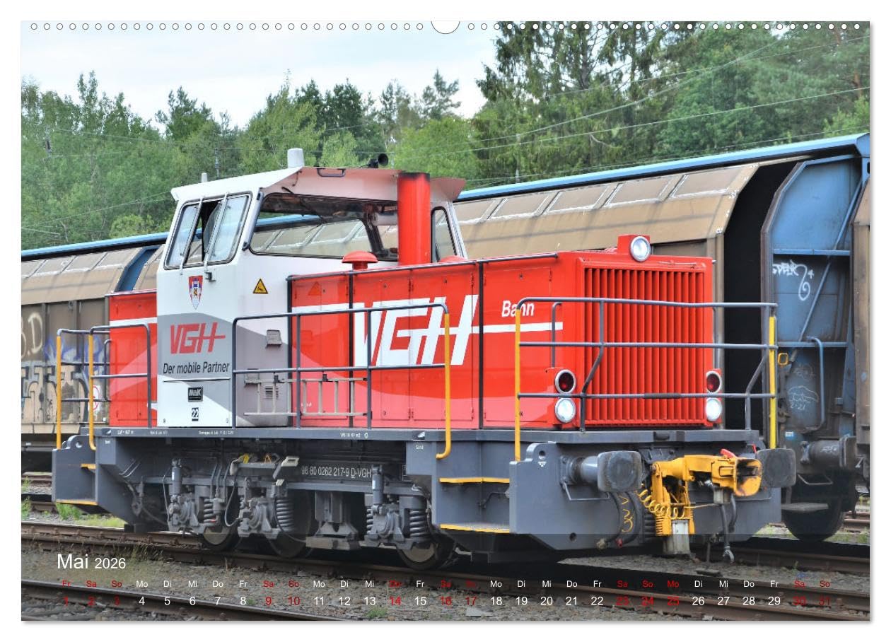 Diesel-Loks (Wandkalender 2026 DIN A2 quer), CALVENDO Monatskalender: Die pure Eisenbahnnostalgie! (CALVENDO Mobilitaet)