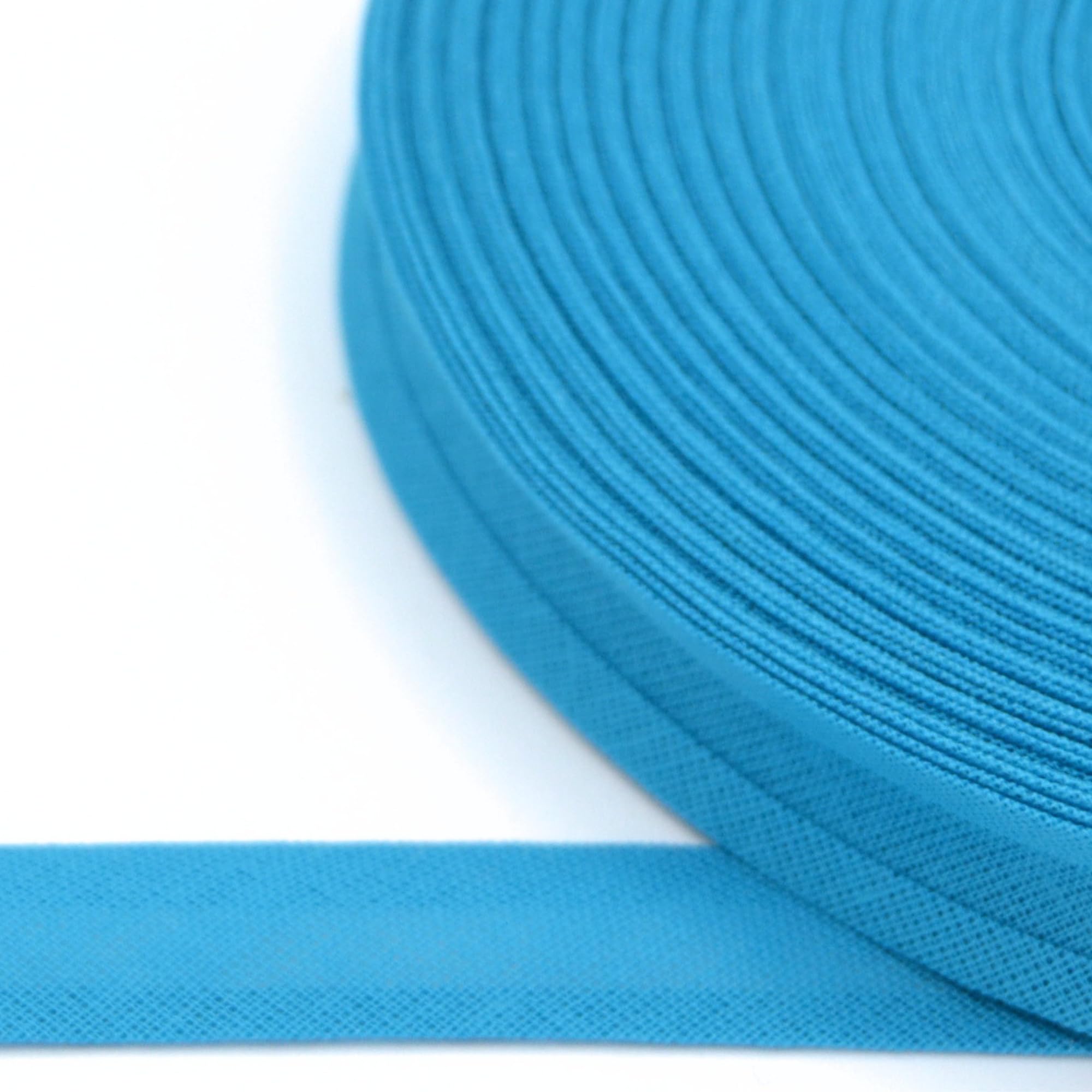 celloexpress 25mm Kingfisher Cotton Bias Binding Tape for Sewing - Trim Edging Quilting Bunting Crafts (5m - 500cm) โ image 1