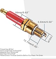 Vista 2 de GOOFIT Bujía roja para motocicleta A7TC para motocicleta de 50 cc, 70 cc, 90 cc, 110 cc, 125 cc, 140 cc, 150 cc, QMI157, ATV, moto, scooter, Go