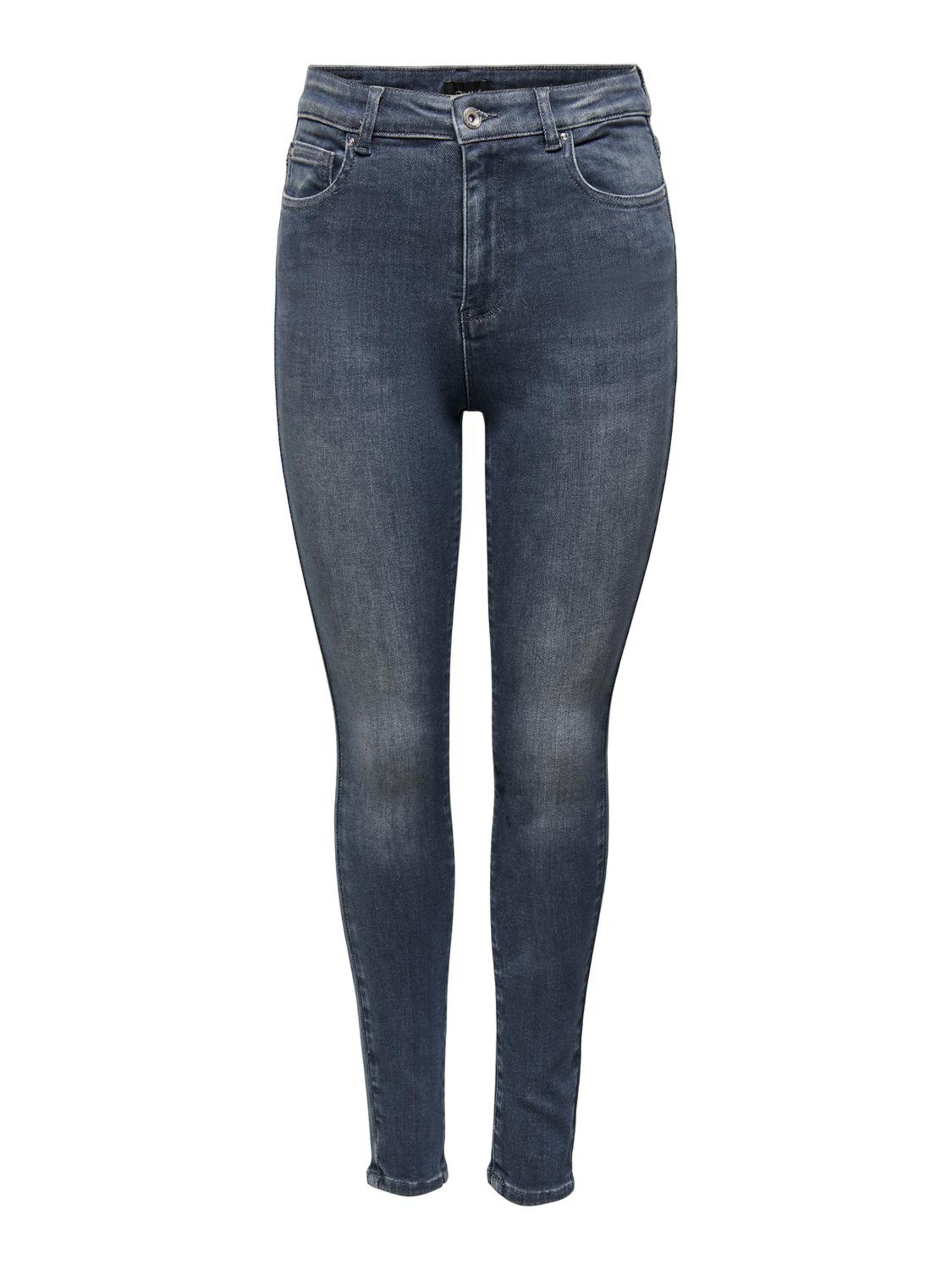 ONLY Womens Onlmila Hw Sk ANK DNM Bj407 Noos Jeans, Blue Black Denim, 28W / 30L UK