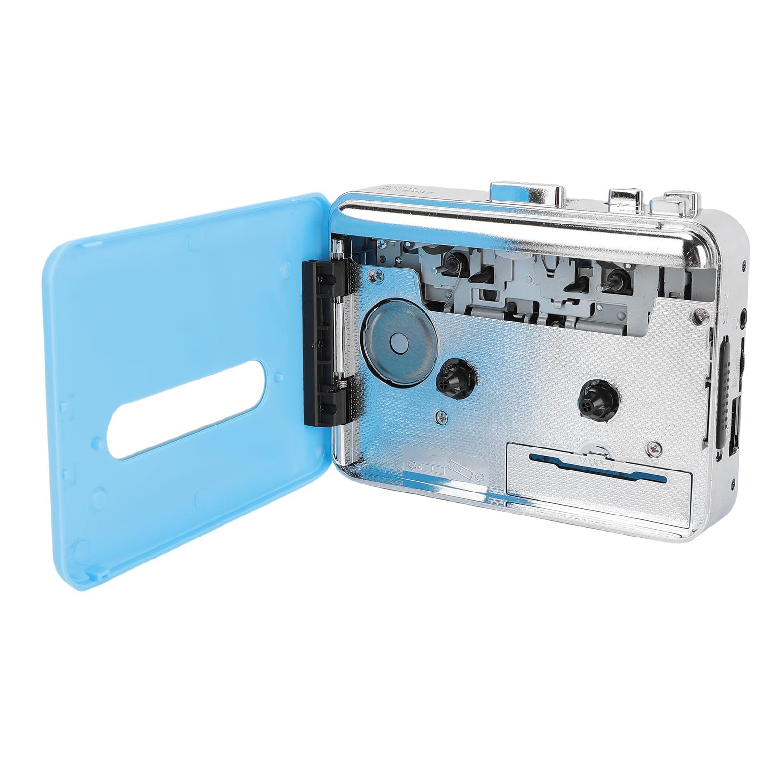 Tosuny Lettore di Cassette, Convertitore Portatile da Cassetta a Digitale, Altoparlante Integrato, Lettore Walk man, Convertitore da Cassetta USB a MP3 con Jack per Cuffie da 3,5 Mm e (BLUE)