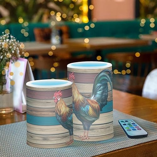 Vista 47 de Velas parpadeantes sin llama, velas LED moradas de mariposa lavanda con temporizador remoto, juego de 2 velas a pilas para San Valentín, boda