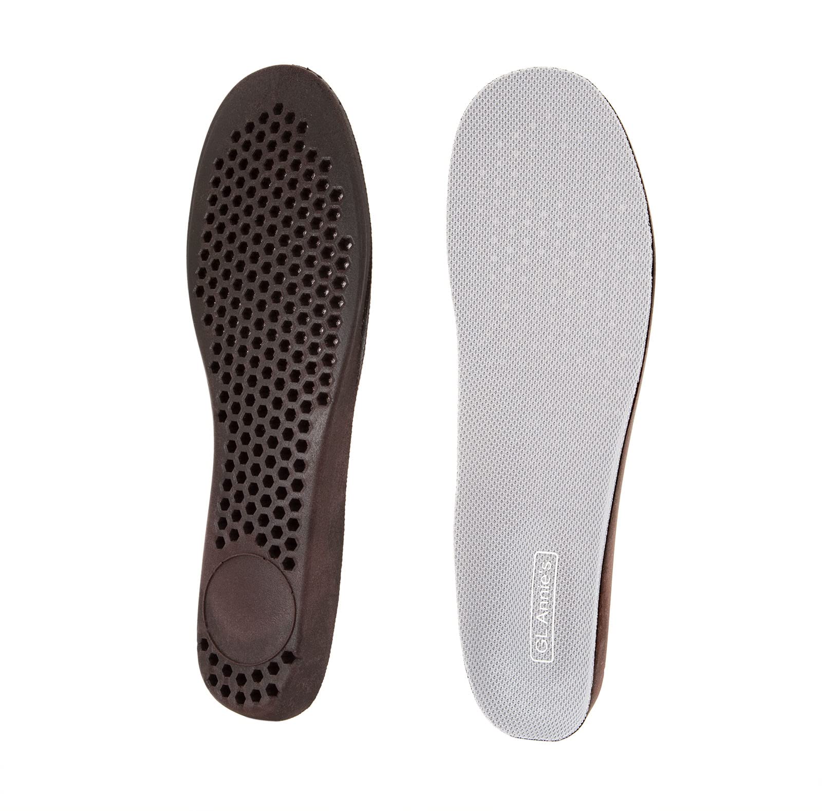 PU Memory Foam Sports Insole GL Annie's Recycled Coffee Grains Insole, Deodorant, Heel Cushioning, Shock Absorption, Comfortable Insole for Men and Women (L:Men's 8.5-10 | Women's 10-11.5)