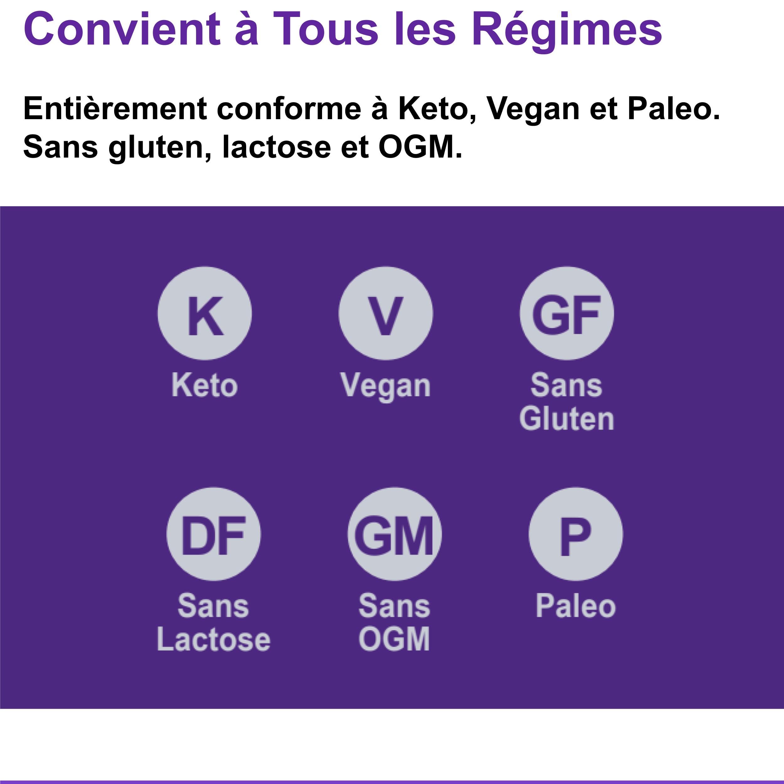 Ketosource® Fibre d'Acacia Pure 500g Supplément de fibres solubles prébiotiques 0g glucides Zéro calories