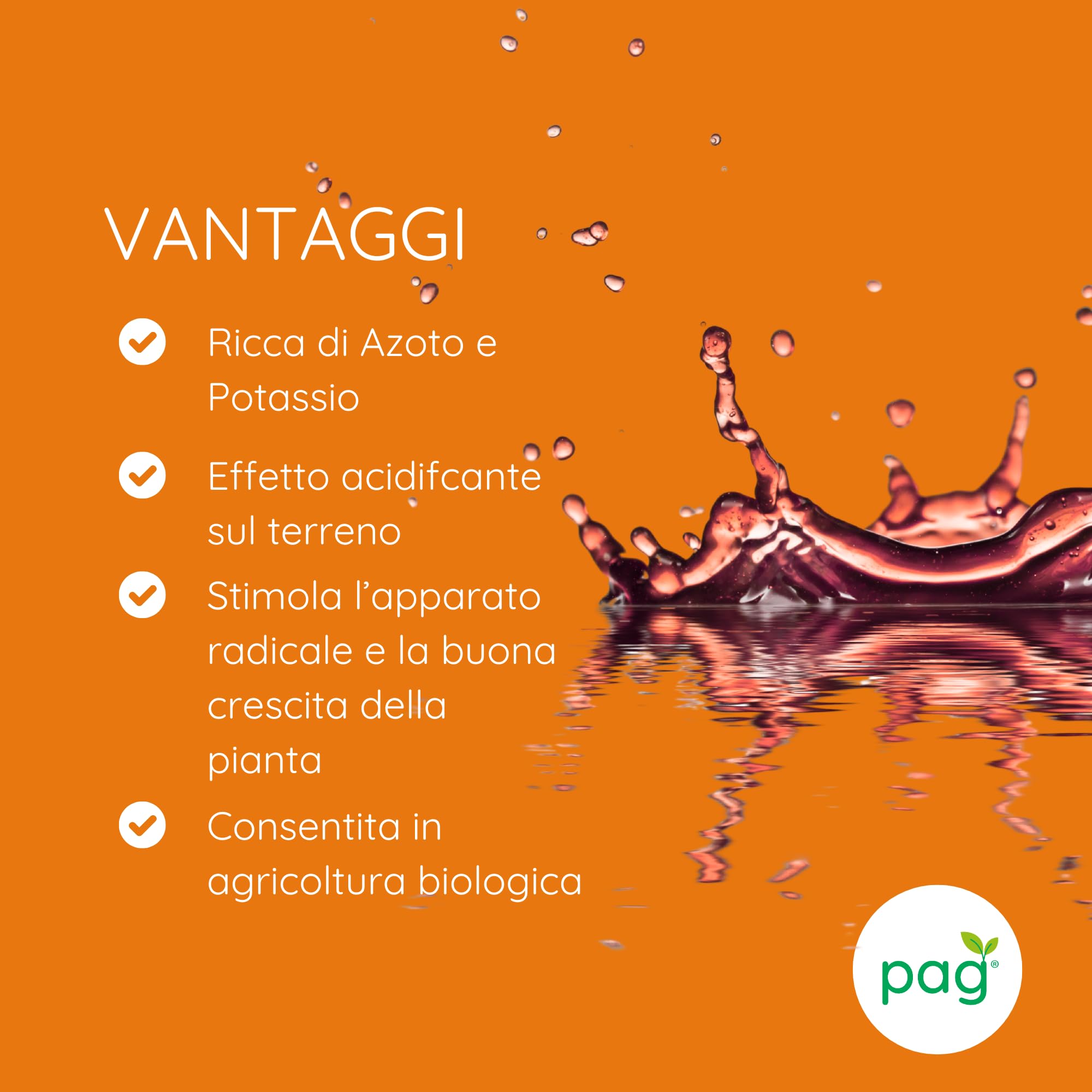 Pag Betapag Borlanda Fluida | Concime Organico Azotato | Consentito in Agricoltura Biologica | Confezione da 30 kg