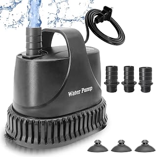 Aquarium Water Pump 40W/35W 800GPH Ultra Quiet Submersible Fountain Pump 3000L/H 10ft High Lift Pump for Fish Tank, Pond, Hydroponics, Statuary