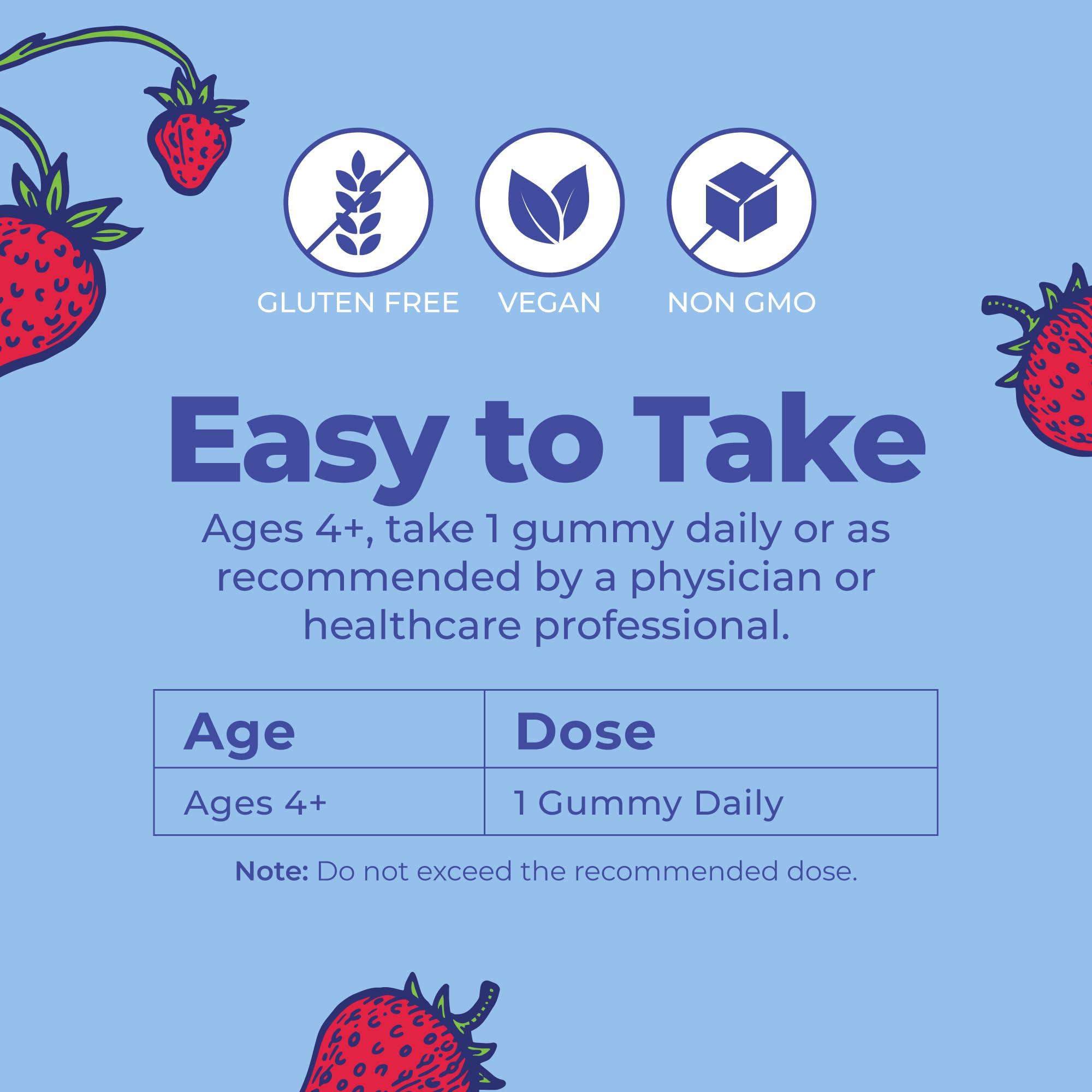 MARYRUTH'S USDA Organic Vitamin D3 Gummies for Ages 4+, Strawberry, 60 ct — Amazon image 8