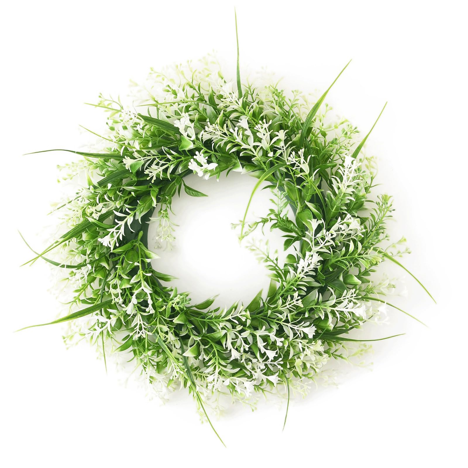 Ghirlanda per Porta d'ingresso Ghirlanda Esterna 16x16 Pollici Decorazione per Matrimonio e casa Primavera Estate Corona per Porta Decorazione per Interni ed Esterni