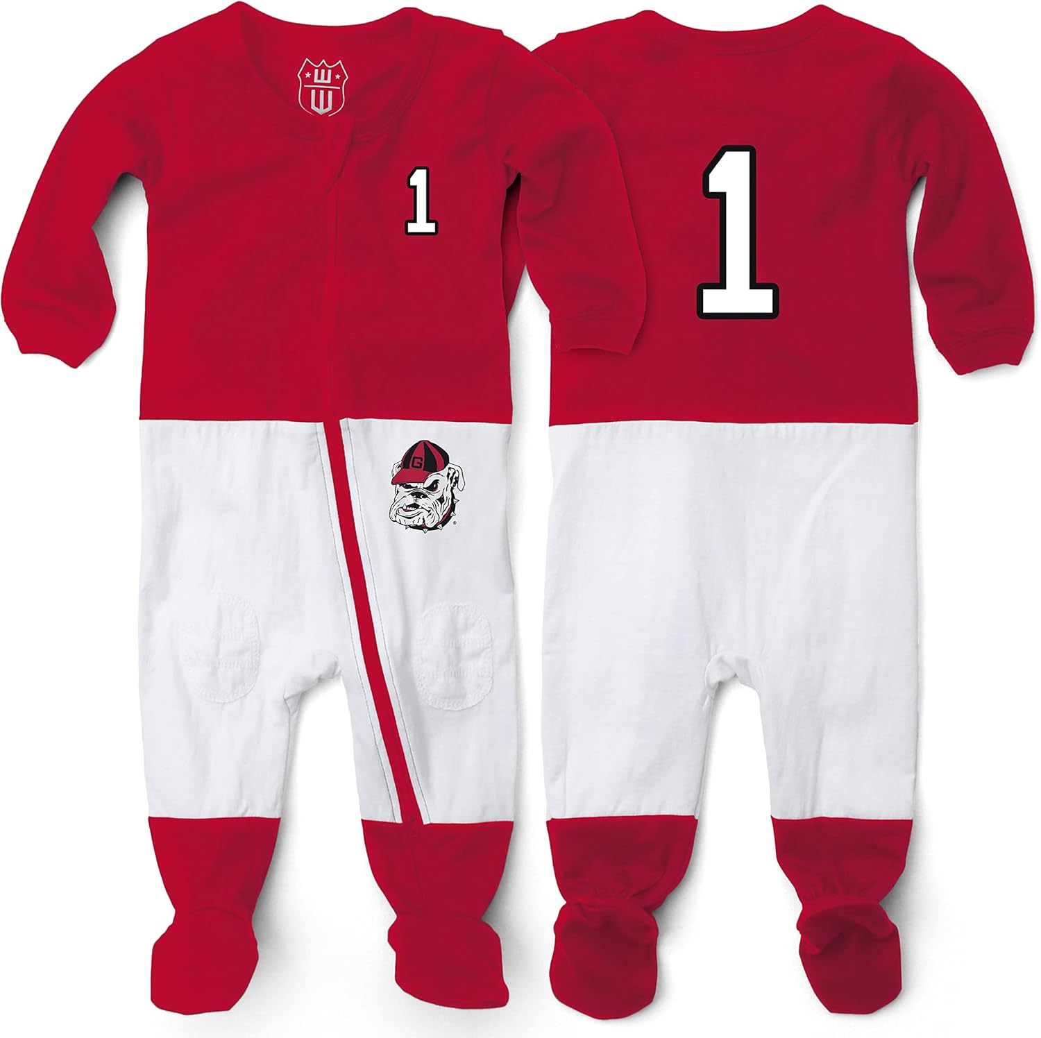 Wes and Willy Baby College Sports Fan Football Jersey Sleeper