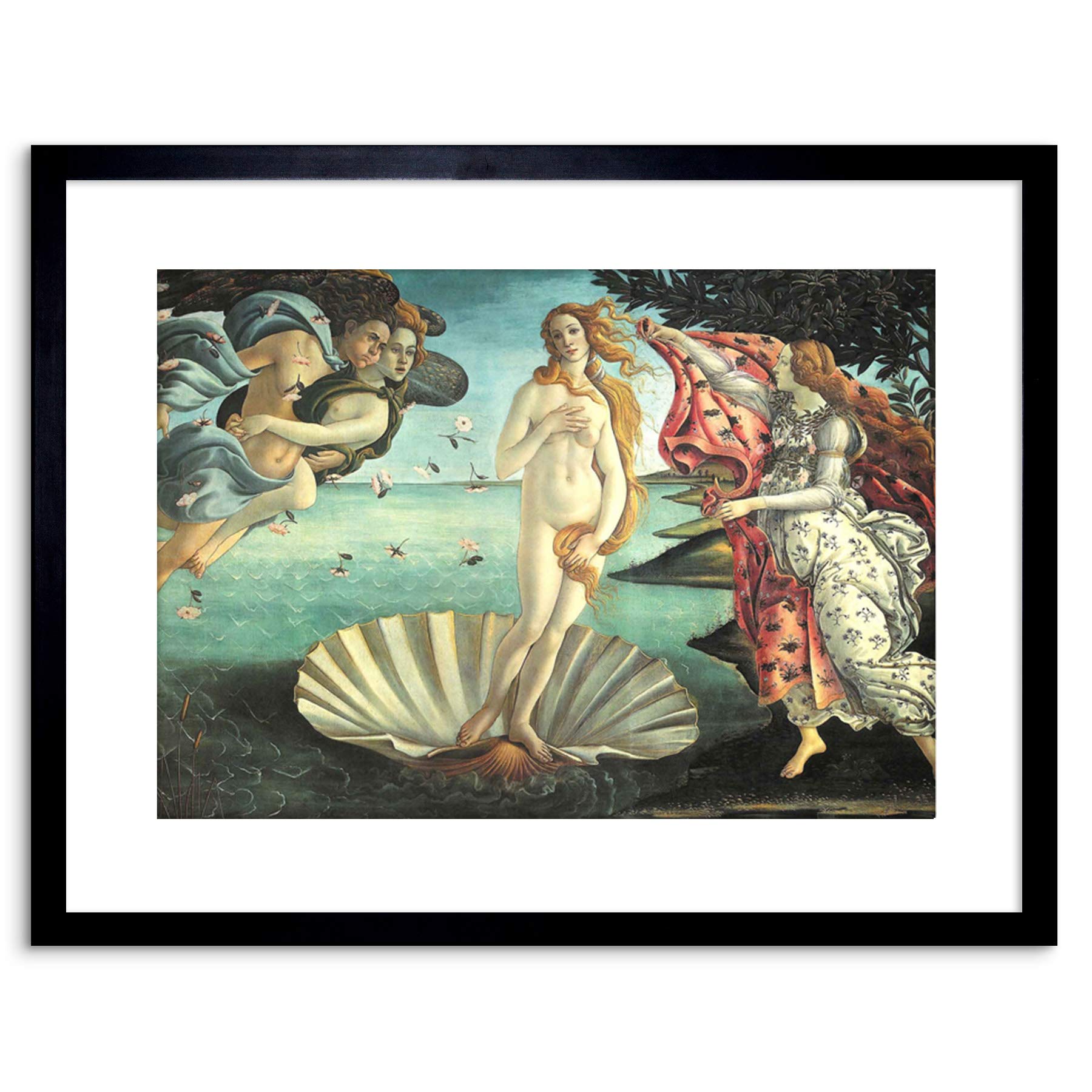 Wee Blue Coo 9x7 '' PAINTING ALLEGORY BOTTICELLI BIRTH VENUS FRAMED ART PRINT F97X735