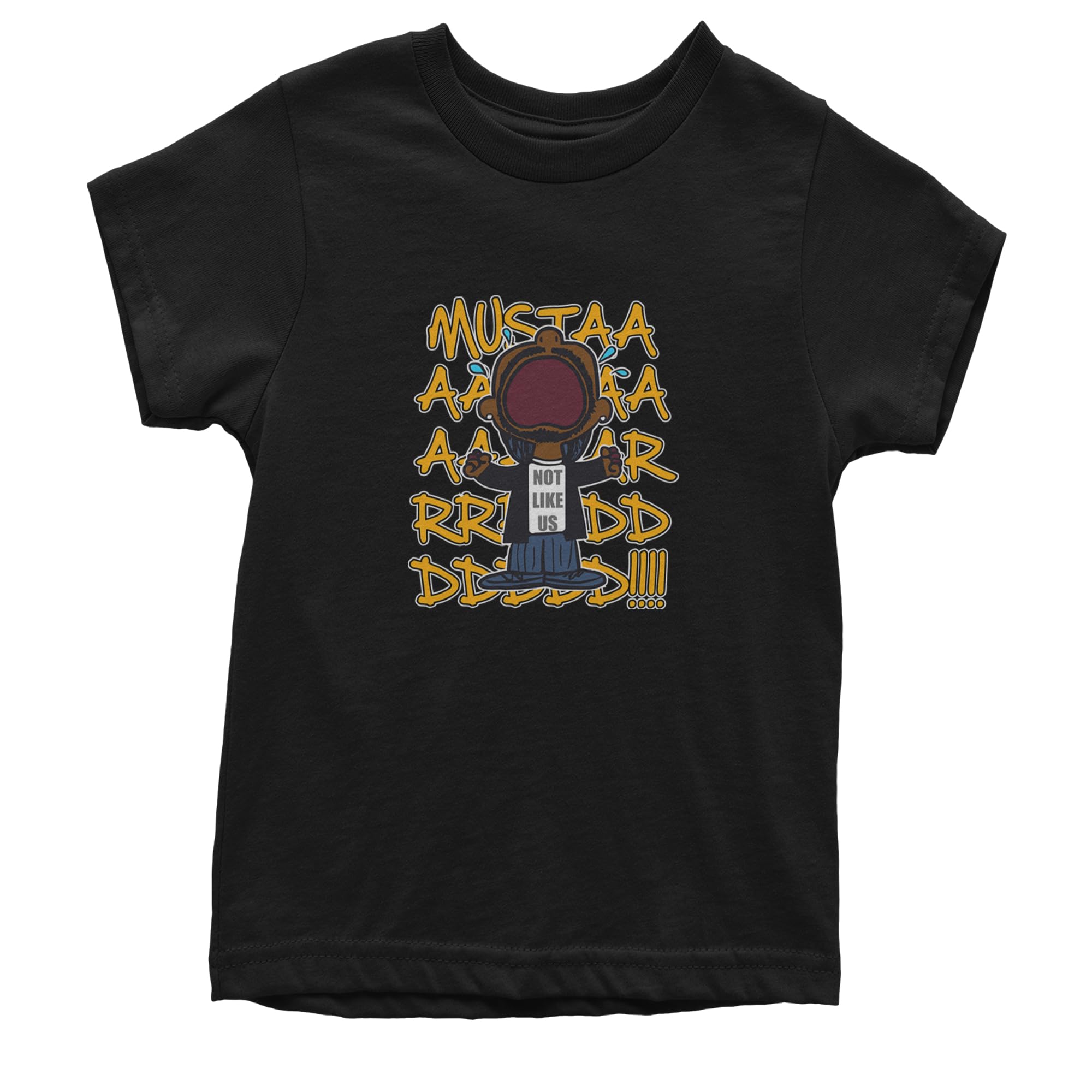 The Pxv Mustard! Not Like Us Tv Off Youth T-Shirt, Soft Cotton, Graphic Tee