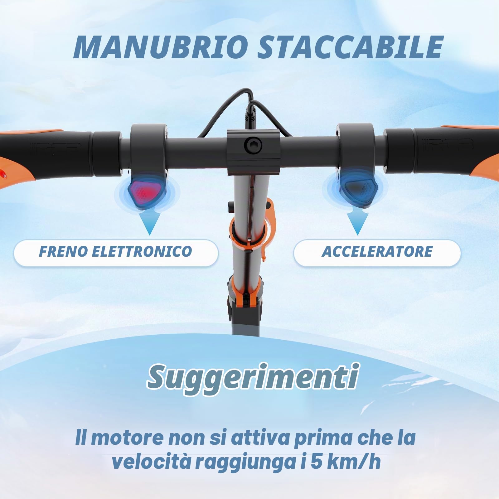 RCB Monopattino Elettrico Bambini da 8-12-16 anni, Solo 7.55KG Pieghevole Monopattino Elettrico, 250W Motor, Autonomia Max 16KM, Max 20KM/H, Regalo per Bambini ed Adolescenti
