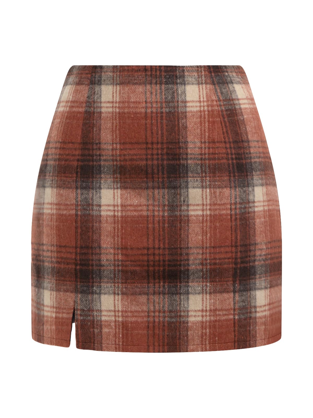 NIMIN Plaid Mini Skirts for Women High Waist Fall Winter 2025 Bodycon Pencil A-Line Skirt