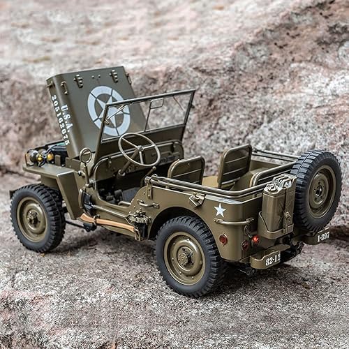 Miniatura 5 de QAQQVQ 112 RC Crawler 4WD RC Truck RTR con luces LED Transmisor de 2.4 GHz Grado Hobby Grade Todo Terreno Convertible Off-Road Vehículo Control