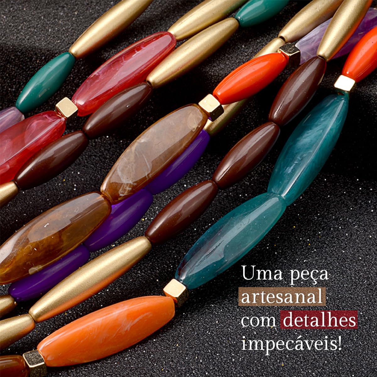 Genérico – Conjunto de Brinco e Colar Multicamadas de Pastilhas Coloridas – Viva em promoção! Veja a oferta e mais achadinhos de Bijuterias 9 Hoje é o melhor dia para comprar Genérico – Conjunto de Brinco e Colar Multicamadas de Pastilhas Coloridas – Viva com aquele preço maroto! Promoção! Aproveite a oferta! 9