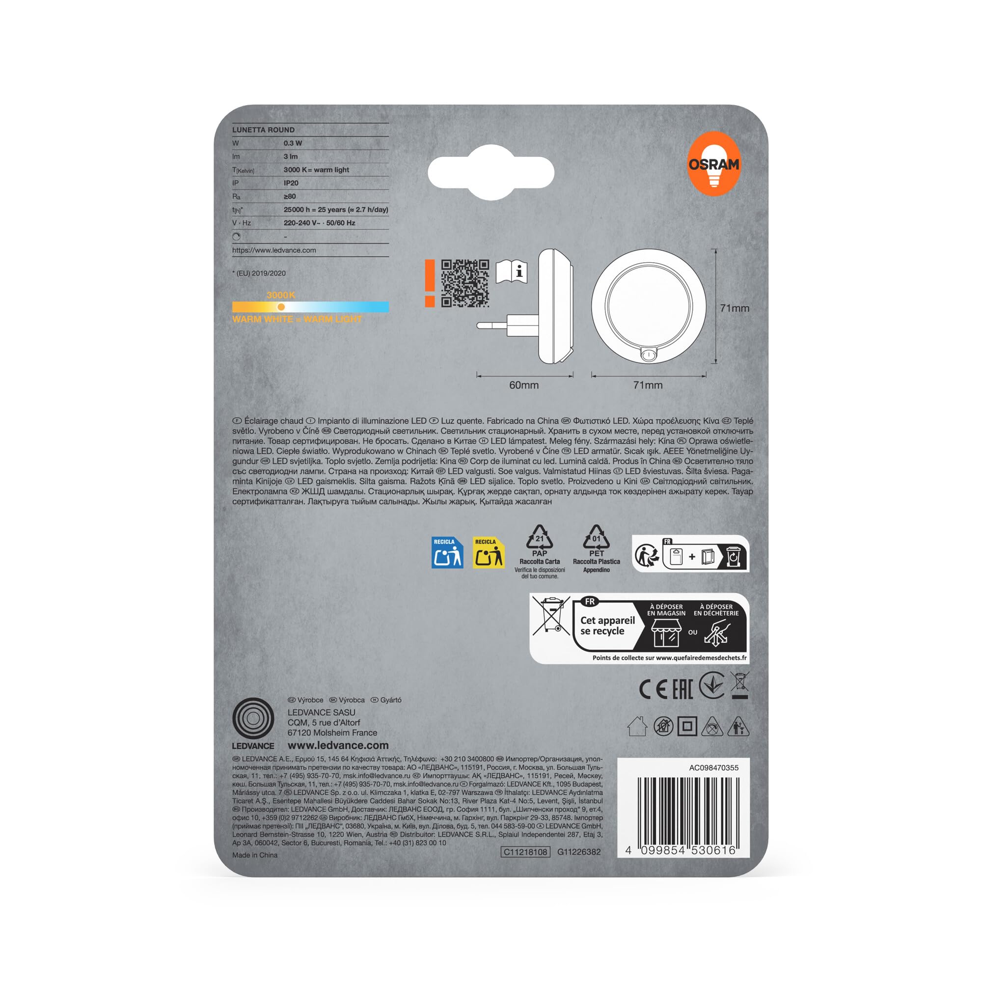 Osram Ledlamp Superstar MR11 (GU4, Niet dimbaar, Warm wit, 184 lm, 1,8