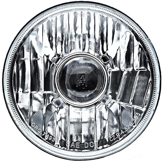 Octane Lighting 5 3/4 Inch Projector Crystal Clear Headlight LED 4000 Lumens H4 Light Bulb Headlamp Pair
