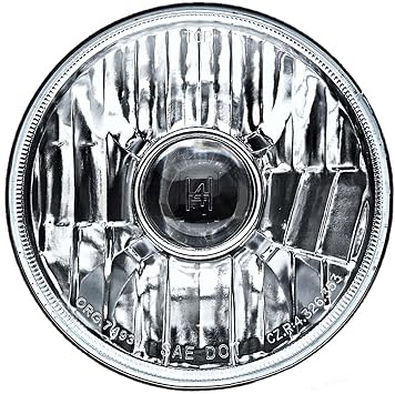 Octane Lighting 5 3/4 Inch Projector Crystal Clear Headlight LED 4000 Lumens H4 Light Bulb Headlamp Pair