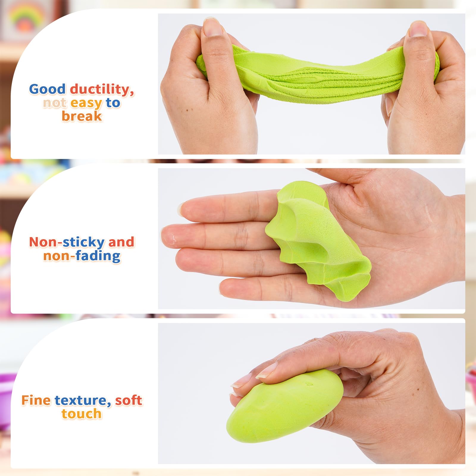 Pâte à Modeler 36 Couleurs Autodurcissante - Argile Léger Pour Enfants 3-12 Ans