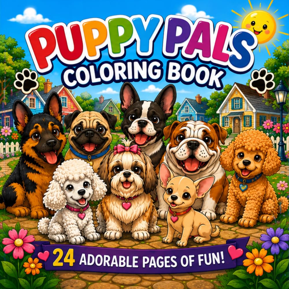 Puppy Pals Coloring Book