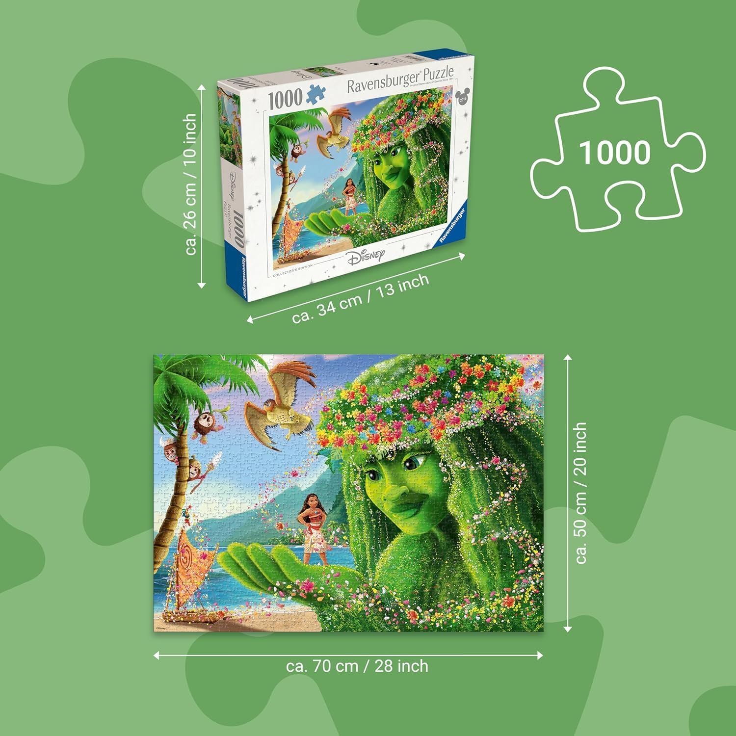 Ravensburger Disney Collector's Edition 1000 Piece Moana Jigsaw Puzzle for Adults and Children, Ages 12+