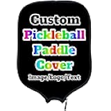 BENUSIO Custom Pickle Ball Paddles Cover with Any Image Photo Text Logo Name Design Your Own Personalized Pickleballs Paddles Fits Most Rackets