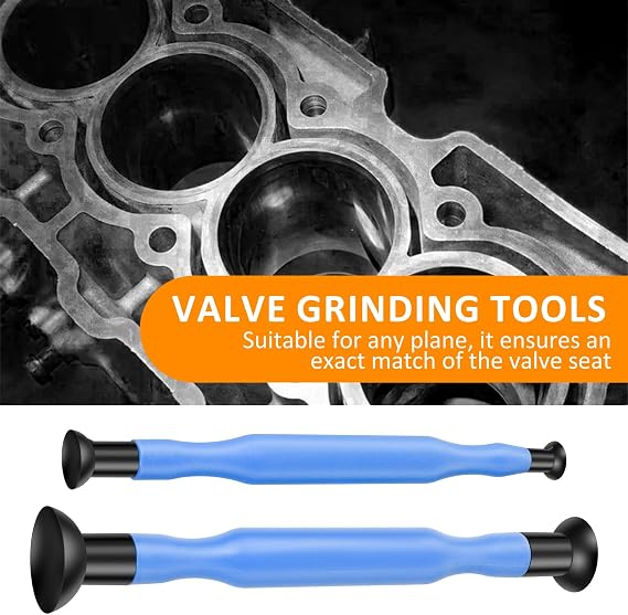 Valve Lapper Set, Valve Lapping Tool Kit, Easy to Control Valve Lapping Compound Kit, High Efficient Spring Compressor Tools, Hand Valve Lapping Tool for Vehicle Maintenance and Repair (Blue)
