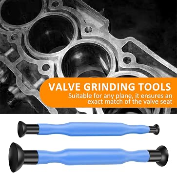 Valve Lapper Set, Valve Lapping Tool Kit, Easy to Control Valve Lapping Compound Kit, High Efficient Spring Compressor Tools, Hand Valve Lapping Tool for Vehicle Maintenance and Repair (Blue)