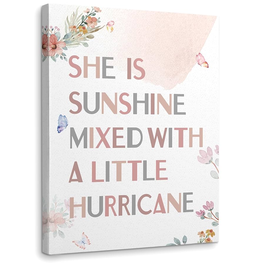 Amazon.com: I Am Kind I Am Smart I Am Brave Affirmations Inspirational Quotes Framed Canvas Wall Art Decor 11×14 inch,Watercolor Butterfly Floral Print Painting Artwork Wall Decoration for Office Girls Bedroom : Baby