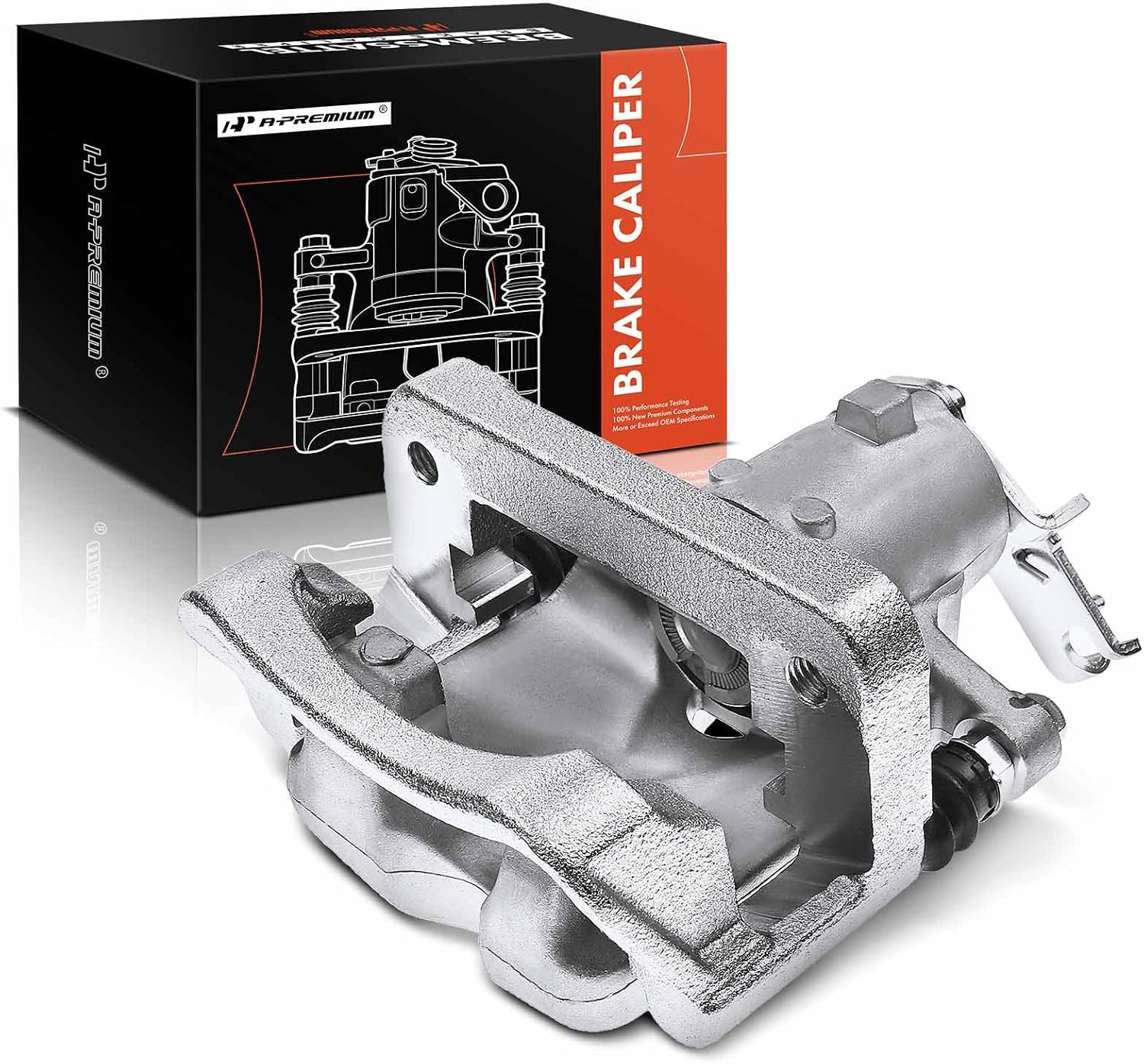 A-Premium Rear Right Passenger Side Disc Brake Caliper with Bracket | Compatible with Buick Models - Allure 2010, LaCrosse 2010-2011, Corrosion-resistant, Direct-fit