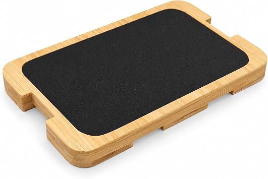 MUCITAGF Bamboo Resistance Band Foot Plate, Non-Slip Workout Platform | Resistance Band Training Platform for Band Exercises, Stretching, Balance & Flexibility, Fitness Band Board for Home Gym