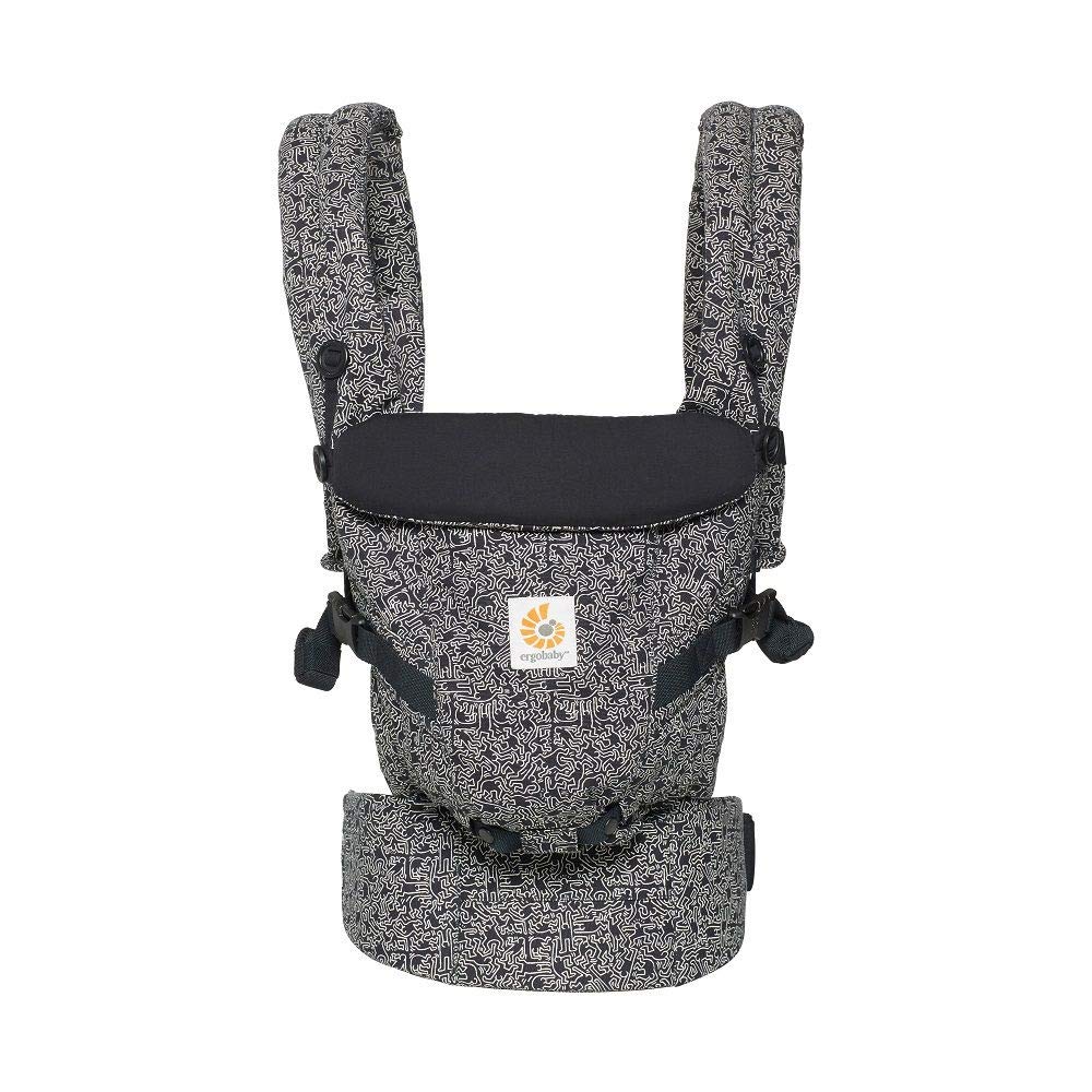 ErgobabyAdapt Award Winning Ergonomic Multi Position Baby Carrier (Black)