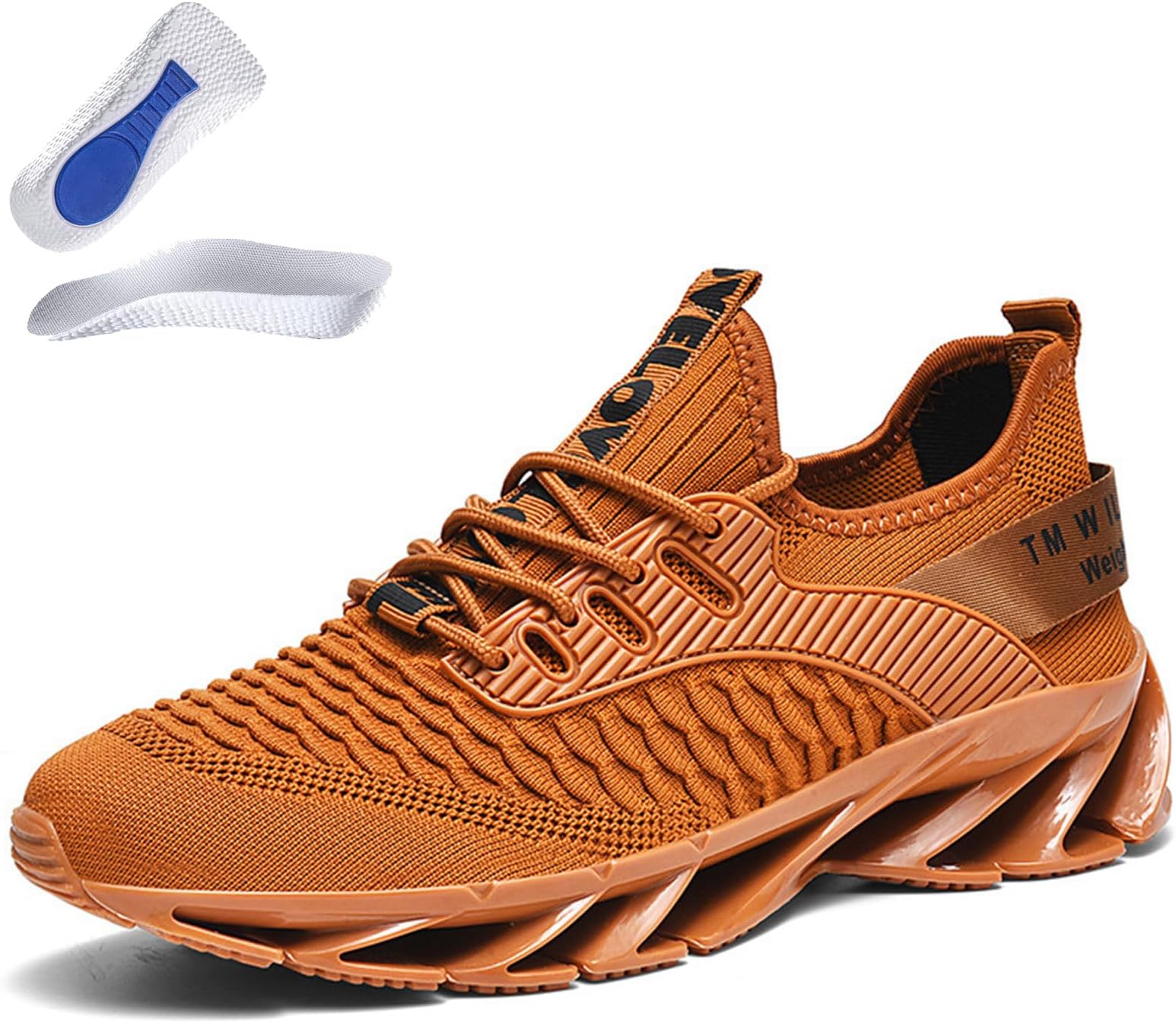 Tallboost Sneakers, Height Boosting Shoes for Men, Breathable Knit Slip on Walking Running Shoes Comfort Non Slip Work Sport Athletic Trainer with Insole