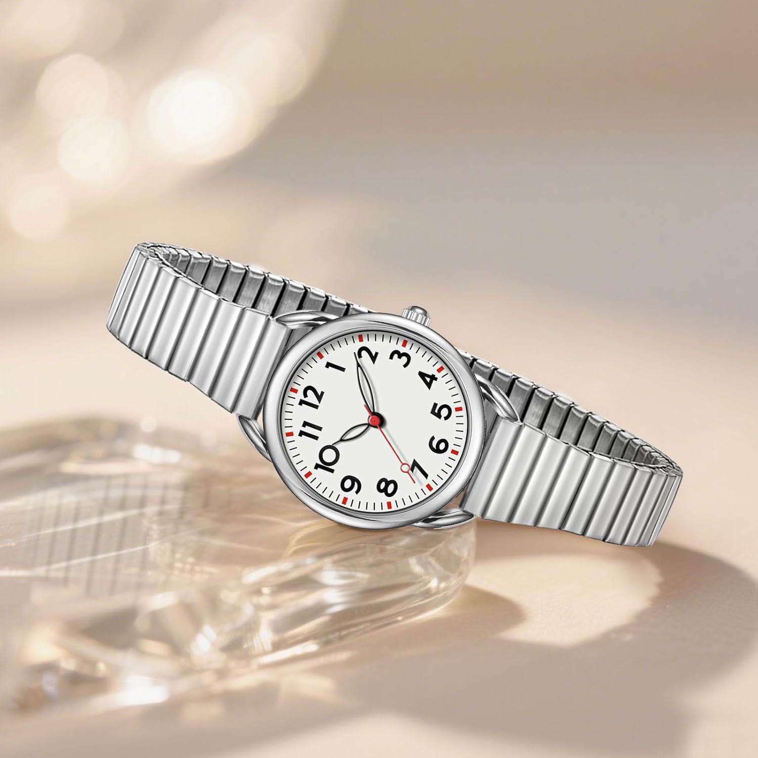 Asan Ge Watch for Women, Expansion Band Fits Various Sizes, Vintage Analog Waterproof, Fashion Luminous Dial Easy to Read, 1 Watch with 4 Straps - Easy Tool Free Replacement - Image 8